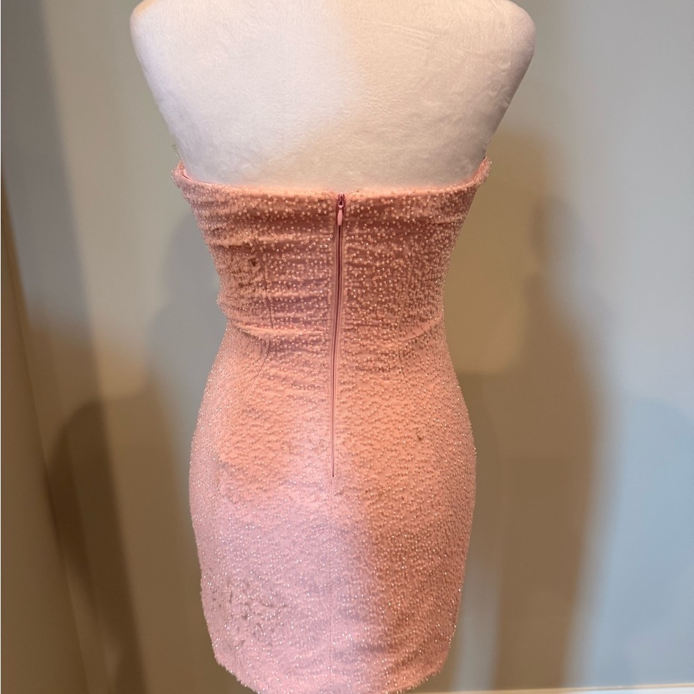 Oh Polly Blush Strapless Mini Dress - Picture 7 of 7